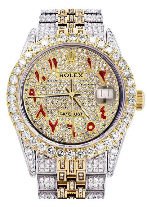 iced out chrome hearts rolex|iced out rolex 36mm.